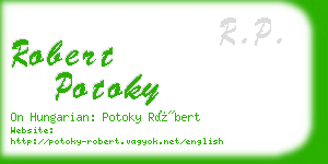 robert potoky business card